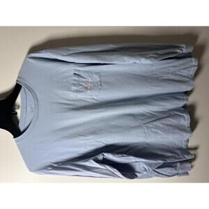 Vineyard Vines Long Sleeve Wisconsin T-Shirt Light Blue Large